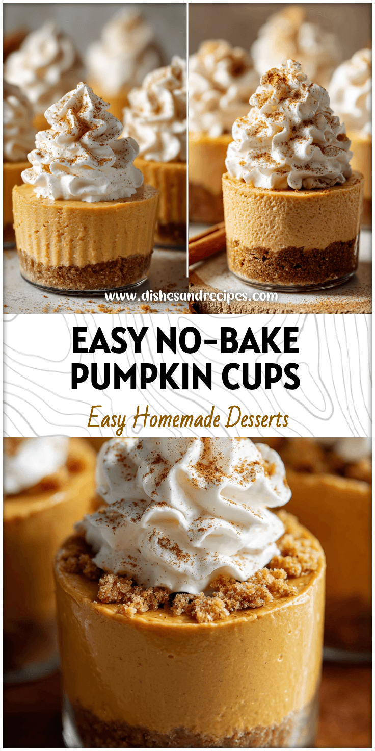 No-Bake Pumpkin Cheesecake Cups – Easy Fall Dessert
